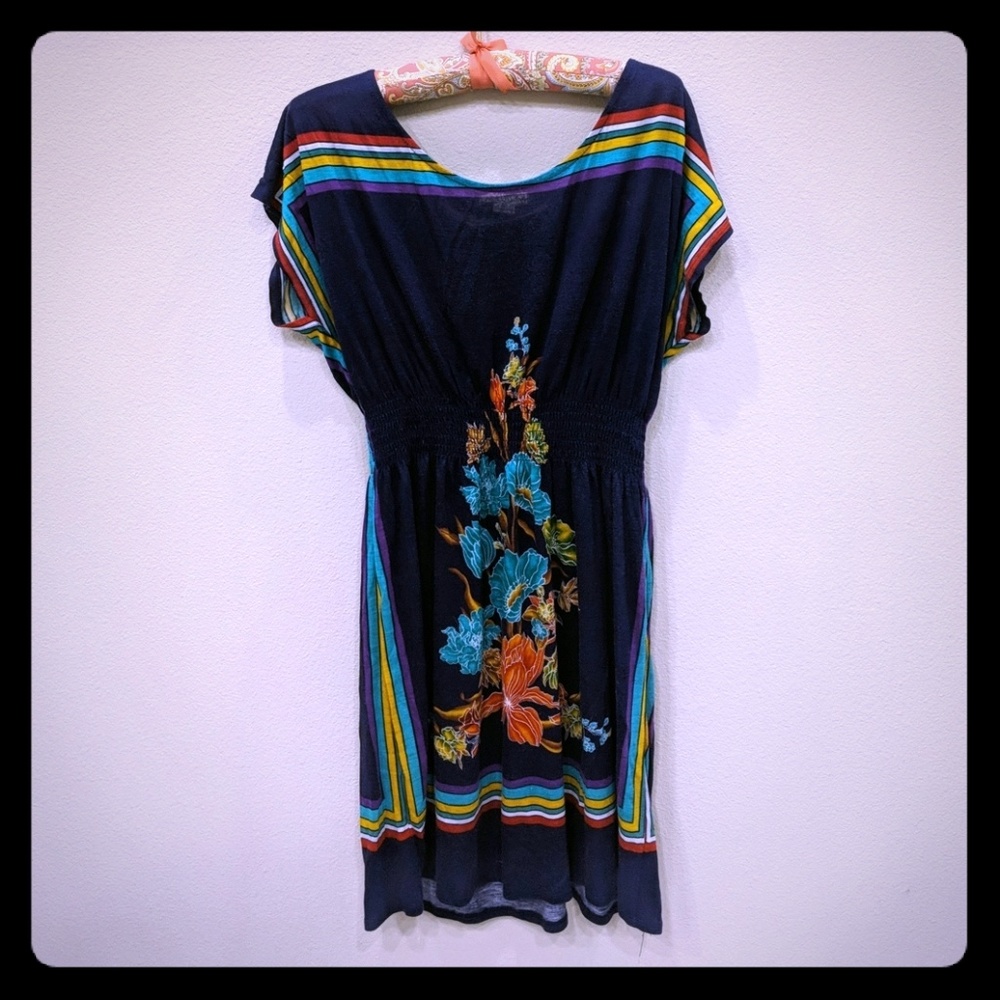 Purple boho dress